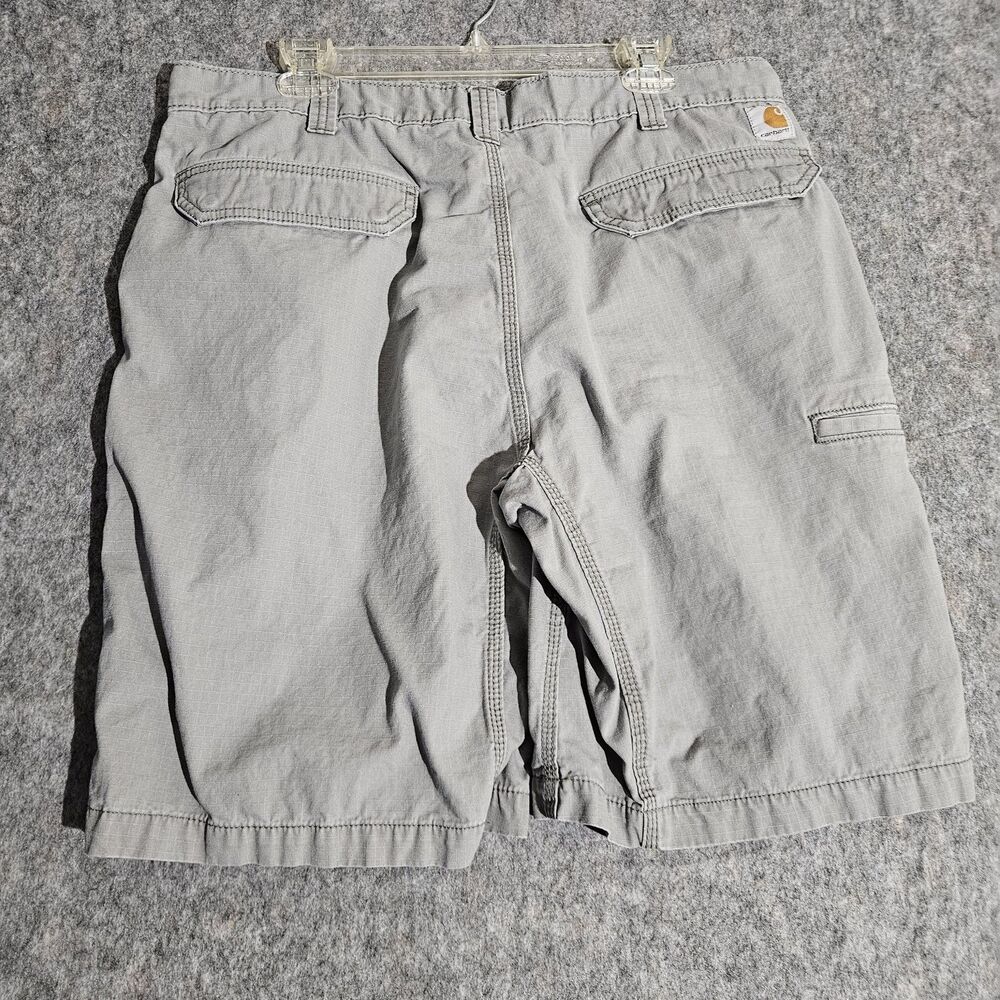 Carhartt Cargo Shorts Mens 38 Gray Relaxed Fit Ripstop - Picture 2 of 8